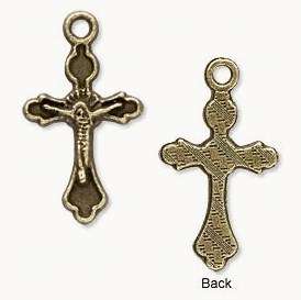 Wholesale Lot 50* Brass Crucifix Cross Charms Pendants  
