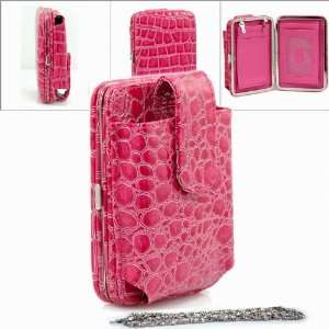   Iphone Ipod Case Bag Frame Wallet Hot Pink Cell Phones & Accessories
