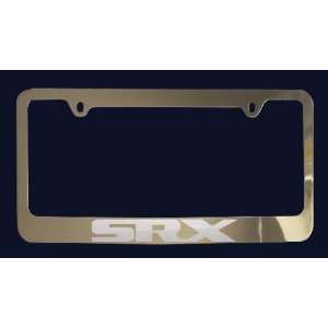 Cadillac SRX License Plate Frame (Zinc Metal)