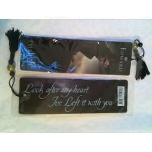  Twilight   Edward Bookmark with Black and Beaded Tassel 