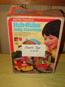 Two 1975 Mattel Hub Bubs Animal People & Playhouses W/B  