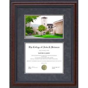Diploma Frame with Licensed Cal Poly Campus Lithograph  