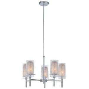  Lite Source Caldwell Collection Chrome 24 Wide Chandelier 