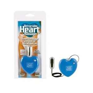  Retractable Heart Massager Blue