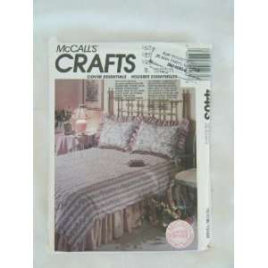 Vintage McCalls Crafts Cover Pattern 4403 Duvet Table