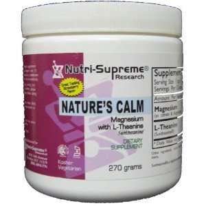 Natures Calm, Magnesium with L Theanine Suntheanine, 330 grams powder 
