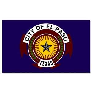  El Paso Texas City Flag car bumper sticker window decal 5 