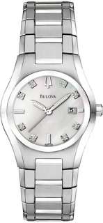 96P108 Bulova Ladies Watch Dress Diamonds  