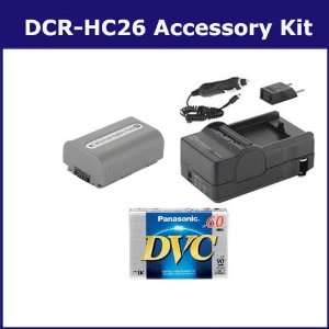 Sony DCR HC26 Camcorder Accessory Kit includes DVTAPE Tape/ Media 