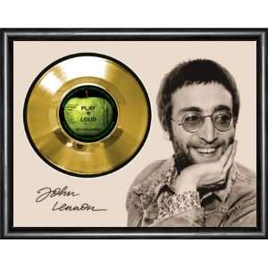  John Lennon Instant Karma Framed Gold Record A3 Musical 