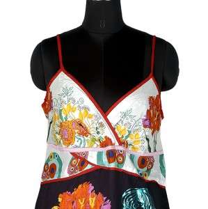 NEW $165 Desigual Embroidered Printed Tunic Dress Small S 36  