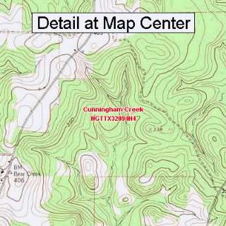  USGS Topographic Quadrangle Map   Cunningham Creek, Texas 