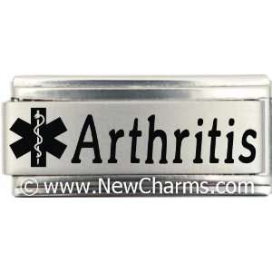  Arthritis Medical Alert Italian Charm Bracelet Jewelry 