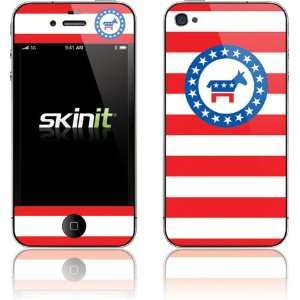  Skinit Democratic Stripes Vinyl Skin for Apple iPhone 4 
