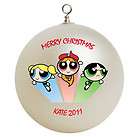 personalized powerpuff girls christmas ornament gift add childs name 