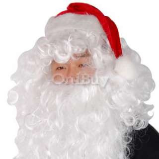 New Santa Claus Wig & Beard Set Christmas Xmas Costume [SKU 12 
