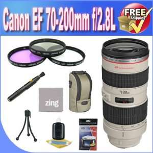  Canon EF 70 200mm f/2.8L II IS USM Telephoto Zoom Lens + 3 