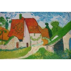   inch Van Gogh Painting Repro Village Street in Auvers