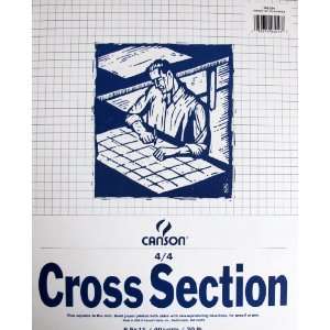  Canson Cross Section Paper 4/4 8.5 X 11   40 Sheets/ 20 
