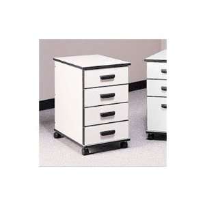  Fleetwood 28.1004x Solutions Four Drawer Mobile File 
