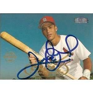  Luis Ordaz Signed St. Louis Cardinals 1997 Fleer Card 