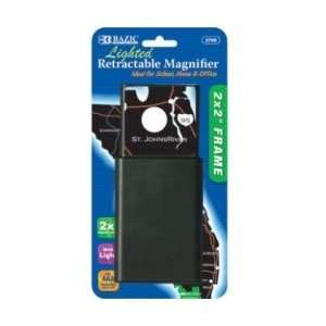  Bazic 2 X 2 Retractable 2X Lighted Magnifier(Pack Of 144 