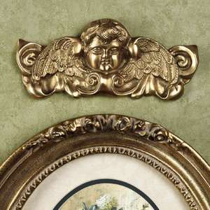 Cherub Angel Solid Brass Wall Ornament Victorian Decor  