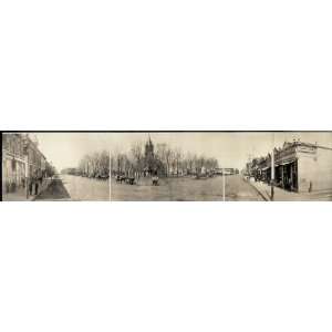    Panoramic Reprint of Court square, Osceola, IA