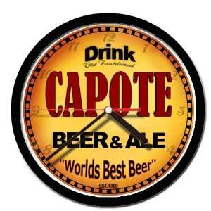  CAPOTE beer and ale cerveza wall clock 
