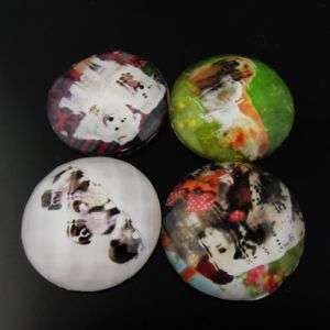 30mm Resin cabochon round colorful cameo findings 12pcs  