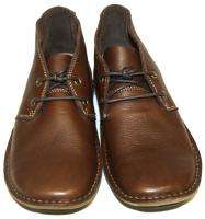 HUSH PUPPIES HANG OUT H102113 BROWN LEATHER MEN SHOES 9.5W NWT  