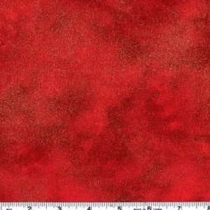  45 Wide Oriental Odessey Stippled Red Fabric By The Yard 