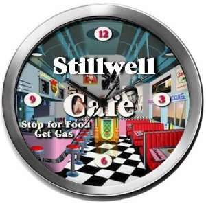  STILLWELL 14 Inch Cafe Metal Clock Quartz Movement 