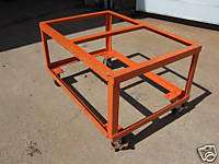 CART STEEL DOLLY WELDED ANGLE ROLLING TOTES BINS TRUCK  