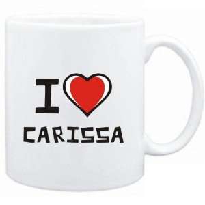  Mug White I love Carissa  Female Names Sports 