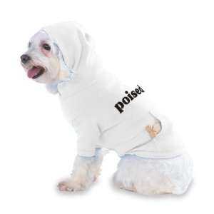  poised Hooded T Shirt for Dog or Cat LARGE   WHITE Pet 