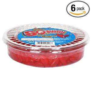 Famous Sqwish Candy Fish, 16 Ounce Tubs (Pack of 6)  