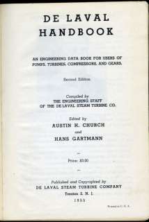 De Laval Handbook Pump Turbine Delaval Asbestos 1955  