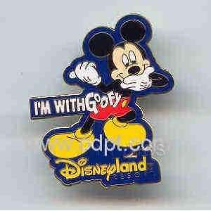  Disney Pin 29924 DLR   Im with Goofy   (Mickey 