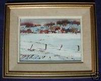 Watercolor Painting STANISLAUS SOWINSKI   Listed Artist  