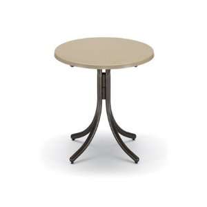   Werzalit Top Aluminum 30 Round Counter Table Textured Canyon Finish
