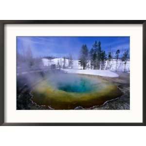  Steam Rising off Morning Glory Pool, Yellowstone National Park, USA 