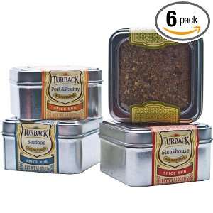 Turback Steakhouse Spice Rub, 4.1 Ounce (Pack of 6)  