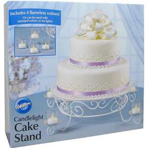 New Wilton VOTIVE CANDLELIGHT CAKE STAND Wedding Party  