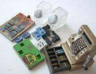 glico miniature cash register cabinet toys cigarette et  