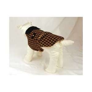 Chanel Inspired Wool Coat with Pocket Flaps for Dogs (Beige and Black 