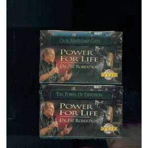 com 2 CASSETTE TAPES. AUDIO TAPES. DR PAT ROBERTSON. OUR AWESOME GOD 
