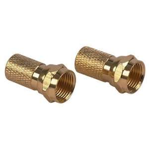  TV Cable Connector Ring in Screw type (gold plated 