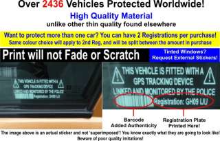 DUMMY/FAKE   CAR OR VAN SECURITY STICKERS   ALARM GPS  