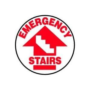  Slip Gard Floor Signs, 17, EMERGENCY STAIRS w/ Graphic 